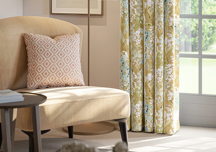 Wisteria, Ochre - Made to Measure Curtains - Image 5